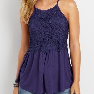 Maurices crochet peplum top